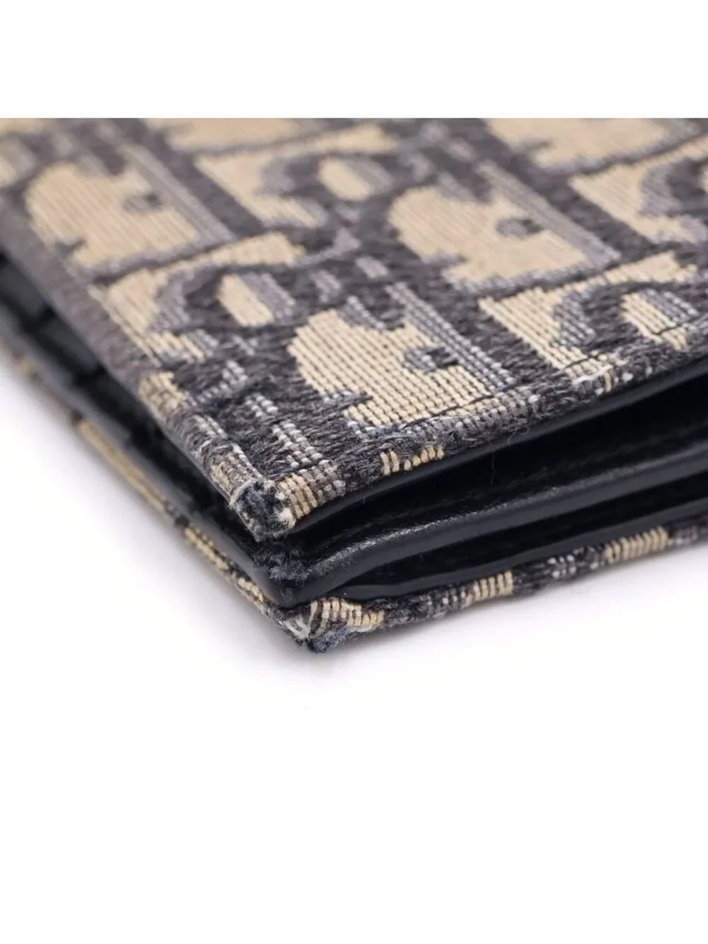 Dior Vertical Oblique Wallet Beige